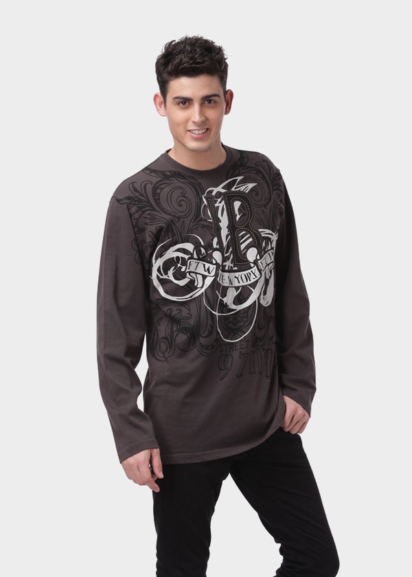 男士嘻哈印花T桖